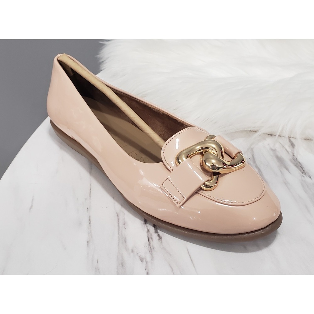 NEW NO BOX SIZE 7 Pink Blush Patent Leather Aerosoles Bell Women's Ballet‎ Flats